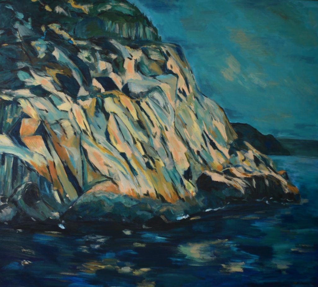 "Cap Trinité" - Acrylic on Canvas - 47 X 42" - 